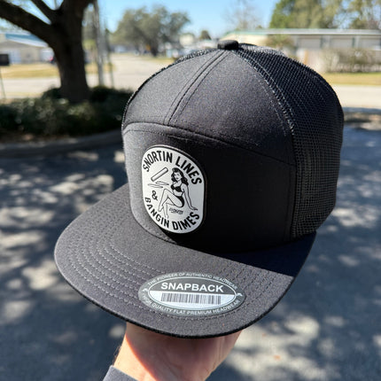 Lines and Dimes Canvas Patch Trucker