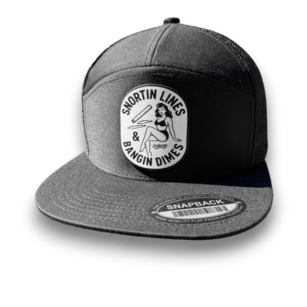 Lines and Dimes Canvas Patch Trucker