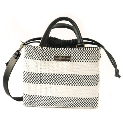 Lolo Medium Woven Crossbody Drawstring Bag