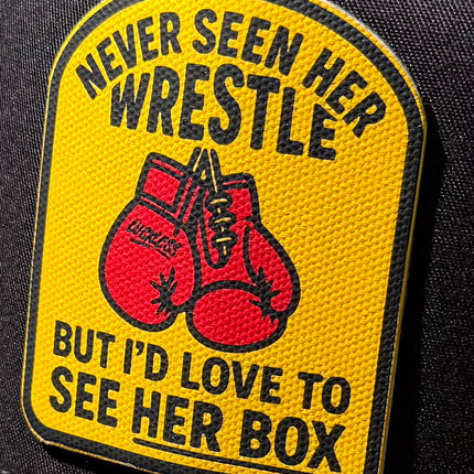 Love To See Her Box Canvas Patch Trucker