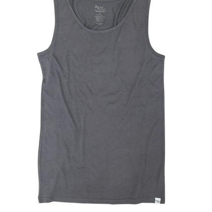 Men's Bamboo Underwear Set - Tank Top + Boxers in Charcoal Grey Color