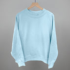 Oversized French Terry Mockneck / Nantucket Breeze / S