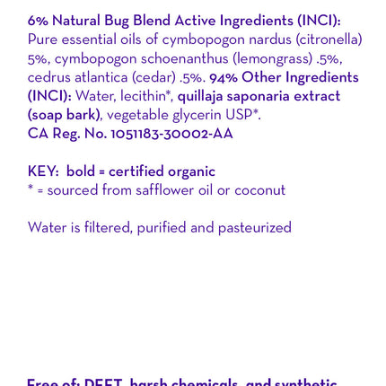 Natural Bug Blend™ Bug Repellent Spray