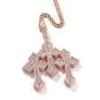 Rose gold +3mm24inch twist chain