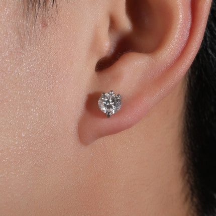 S925 silver moissanite dragon claw earrings