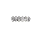 Silver lower teeth (46 diamonds)