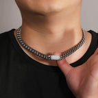 (8Mm) steel color / 18Inch necklace