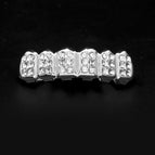 Silver lower teeth (mixed diamonds)