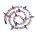 (Zircon) Purple dripping oil / Necklace 18 inches (length 45cm)