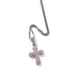 (Mini) Pink / 925 silver pendant (excluding chain)