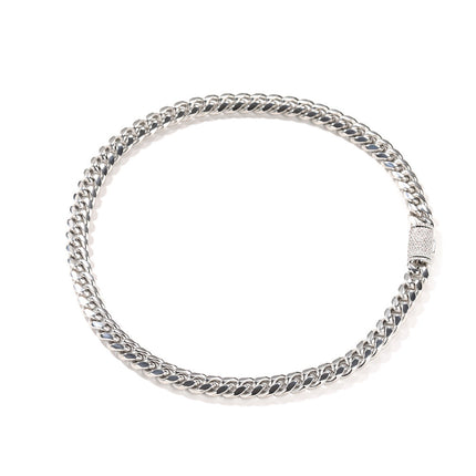 Hip-hop zircon stainless steel zircon necklace