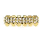 Golden lower teeth (28 diamonds)