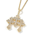 Gold+3mm24inch Fried Dough Twists chain
