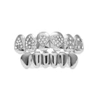 Silver set (upper teeth playing cards + lower teeth glossy)