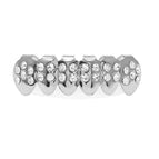 Silver lower teeth (28 diamonds)