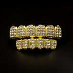 Gold, set (square and circle mixed diamonds)
