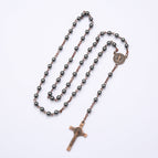 Black Gallstone Necklace (Bronze)