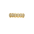 Golden lower teeth (46 diamonds)