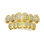 Gold 6-tooth full diamond set