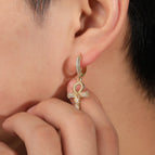 Golden Anhe Snake Earrings