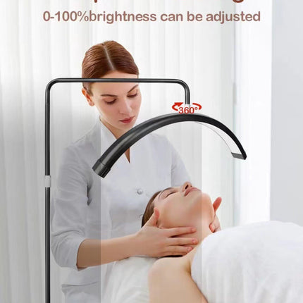 Tattoo Estheticians Pmu Eyelash LED Floor Light,  moon Lamp with phone holder