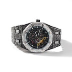 Black and silver two-color watch