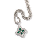 Silver Emerald Nano + 3mm24inch Twist Chain
