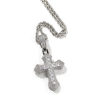 Silver (large) + 3mm24inch twist chain