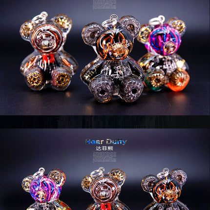 Creative Cyberpunk Duffy Bear Couple Necklace Sweatshirt Pendant