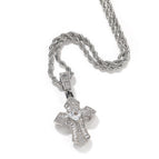 (Small) silver pendant + 3mm24inch twist chain