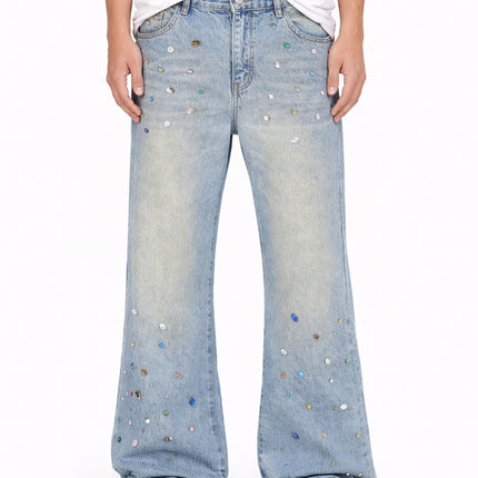 AZUL COLORED GEMSTONE DENIM