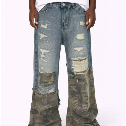 AZUL SCAB CAMO FLARE DENIM