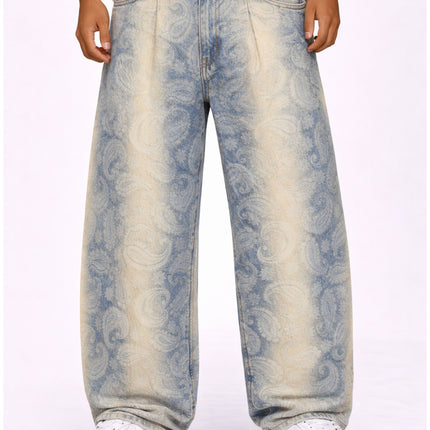 AZUL PAISLEY DENIM