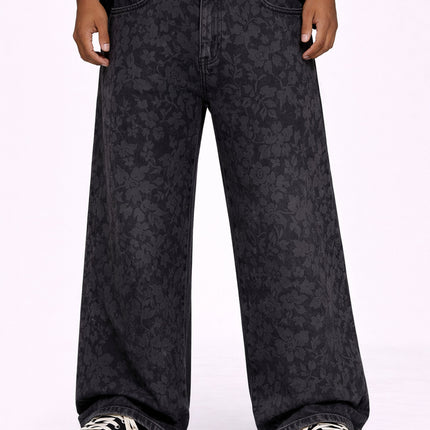 NOIR FLORAL DENIM