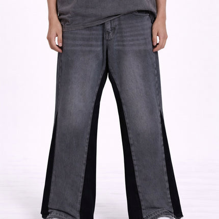 CHARCOAL SPLIT DENIM