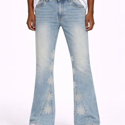 STONE ASTERISK FLARE DENIM