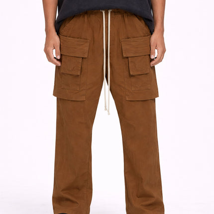 DESERT DROP-CROTCH DRAWSTRING CARGO PANTS