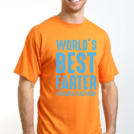 World's Best Farter Men's Bamboo Viscose/Organic Cotton Short Sleeve Graphic T-Shirt