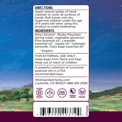 Hand Purifier with Pine, Sage & Lavender