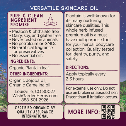 Plantain Oil, Calm & Restore