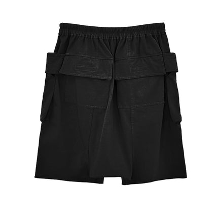 NOIR DROP-CROTCH CARGO SHORTS