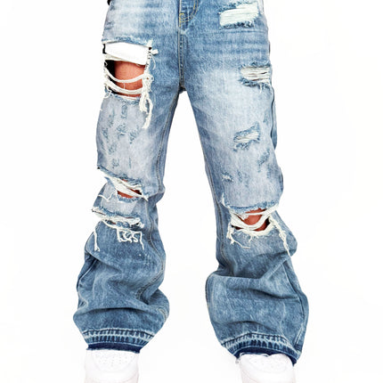AZUL DESTRUCTION DENIM