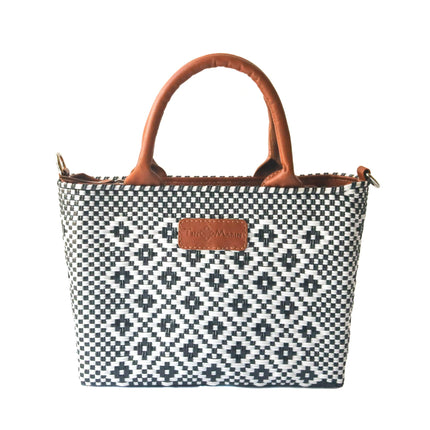 Panda Small Woven Crossbody Bag