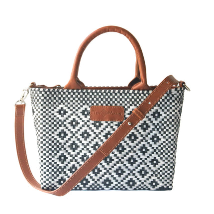 Panda Small Woven Crossbody Bag