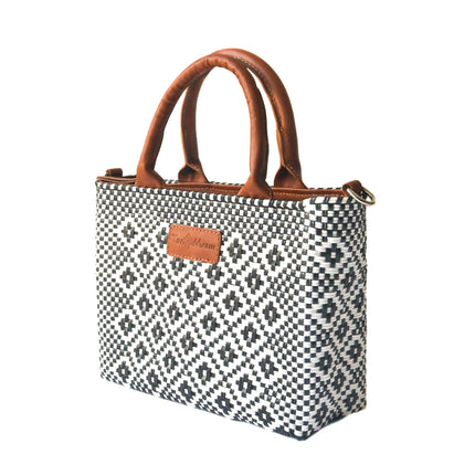 Panda Small Woven Crossbody Bag