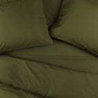 Olive / Twin / Sheet Set (Fitted + Flat + 2 Pillowcases)