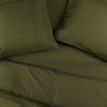 Crisp Percale Cotton Bed Sheets
