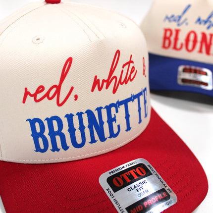 Red, White and Hair Color Snapback