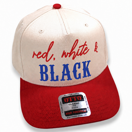 Red, White and Hair Color Snapback