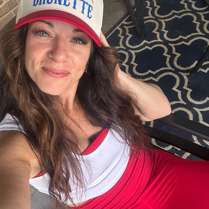 Red, White and Hair Color Snapback